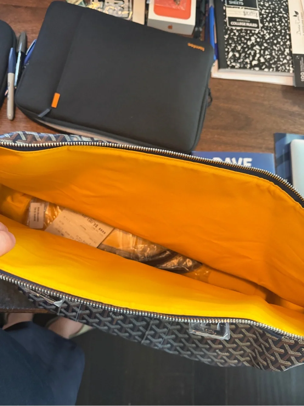 Goyard Bowling 45 Travel Duffle Dark Navy